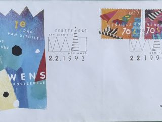 Sobre Primer Día FDC Países Bajos 1993 - Sellos de Felicitación Wenspostzegels NVPH 304