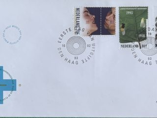 Sobre Primer Día FDC Países Bajos 1993 - Cruz Roja y Salud Pública NVPH 305
