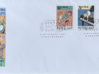 Sobre Primer Día FDC Países Bajos 1992 - Kinderpostzegels Niños y Música NVPH 302