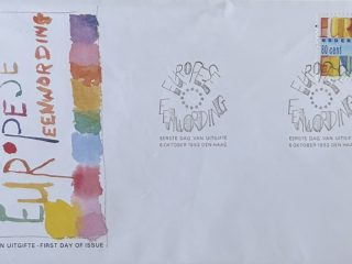 Sobre Primer Día FDC Países Bajos 1992 - Unificación Europea Maastricht NVPH 300