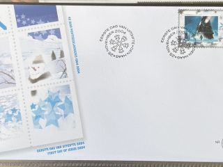 Sobre Primer Día FDC Países Bajos 2004 - 40 Aniversario Libritos de Sellos Invierno NVPH 508