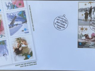 Sobre Primer Día FDC Países Bajos 2004 - 40 Aniversario Libritos de Invierno y Navidad NVPH 506