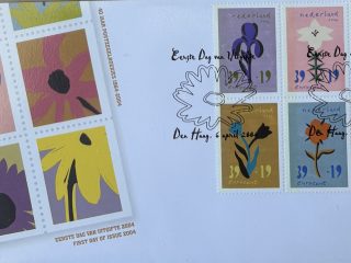 Sobre Primer Día FDC Países Bajos 2004 - Flores Silvestres Serie Benéfica Primavera NVPH 497