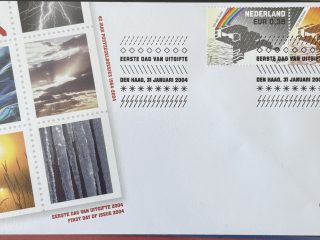 Sobre Primer Día FDC Países Bajos 2004 - Meteorología y Fenómenos de la Naturaleza NVPH 495