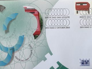 Sobre Primer Día FDC Países Bajos 2003 - Diseño Industrial Buzon Rojo Postal NVPH 488A