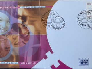Sobre Primer Día FDC Países Bajos 2003 - Identidad y Relaciones Personales NVPH 487