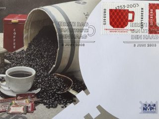Sobre Primer Día FDC Países Bajos 2003 - 250 Aniversario Cafe Douwe Egberts NVPH 484