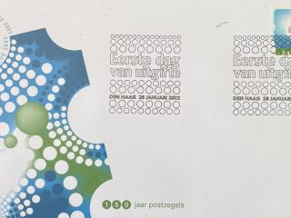 Sobre Primer Día FDC Países Bajos 2002 - Tarifa Básica Diseño Óptico Puntos NVPH 452