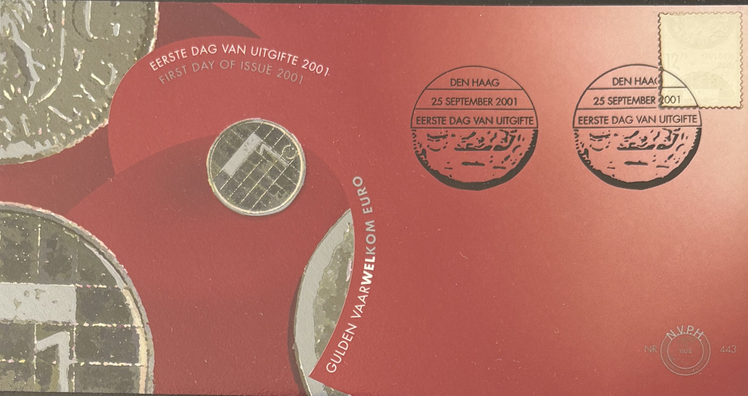 Sobre Primer Día FDC Países Bajos 2001 - Introducción Monedas de Euro Especial NVPH 443