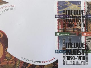 Sobre Primer Día FDC Países Bajos 2001 - Modernismo Art Nouveau Nieuwe Kunst NVPH 436