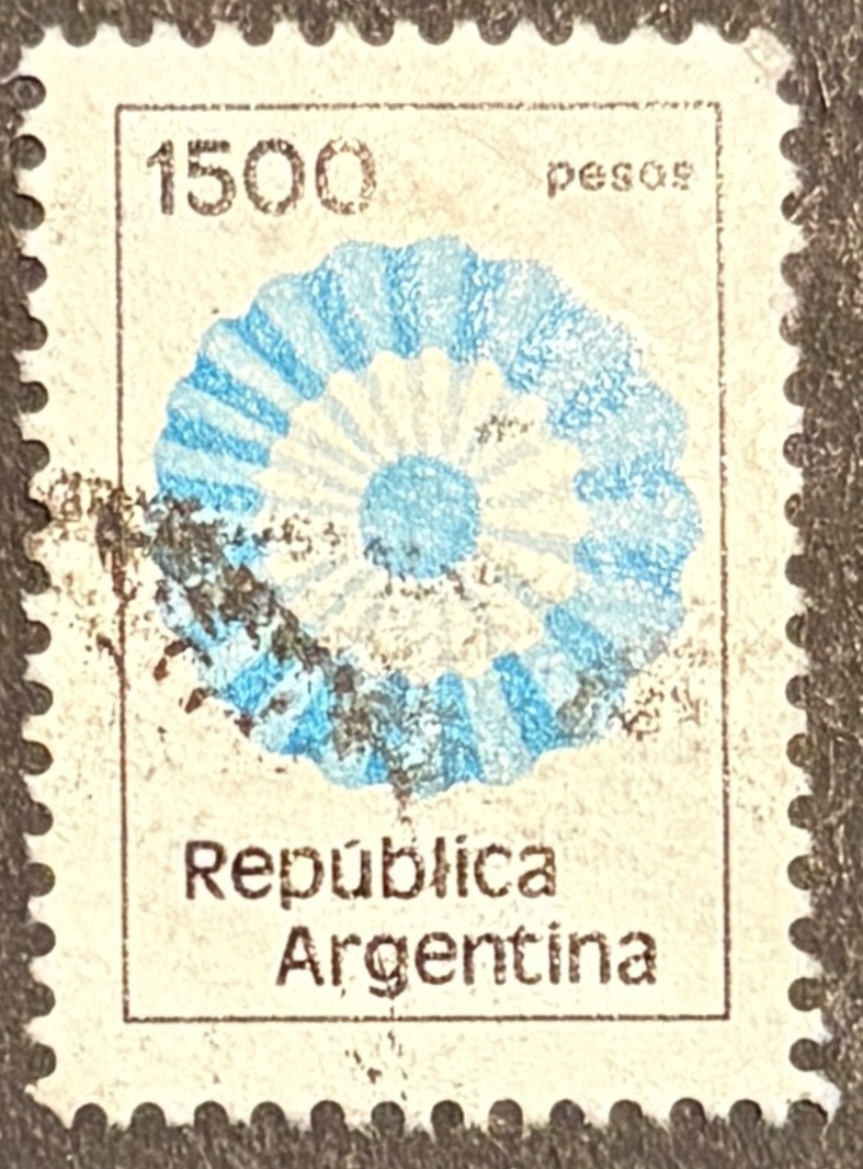 Sello Usado Argentina : Escarapela Nacional - 1981 - 1500 $L