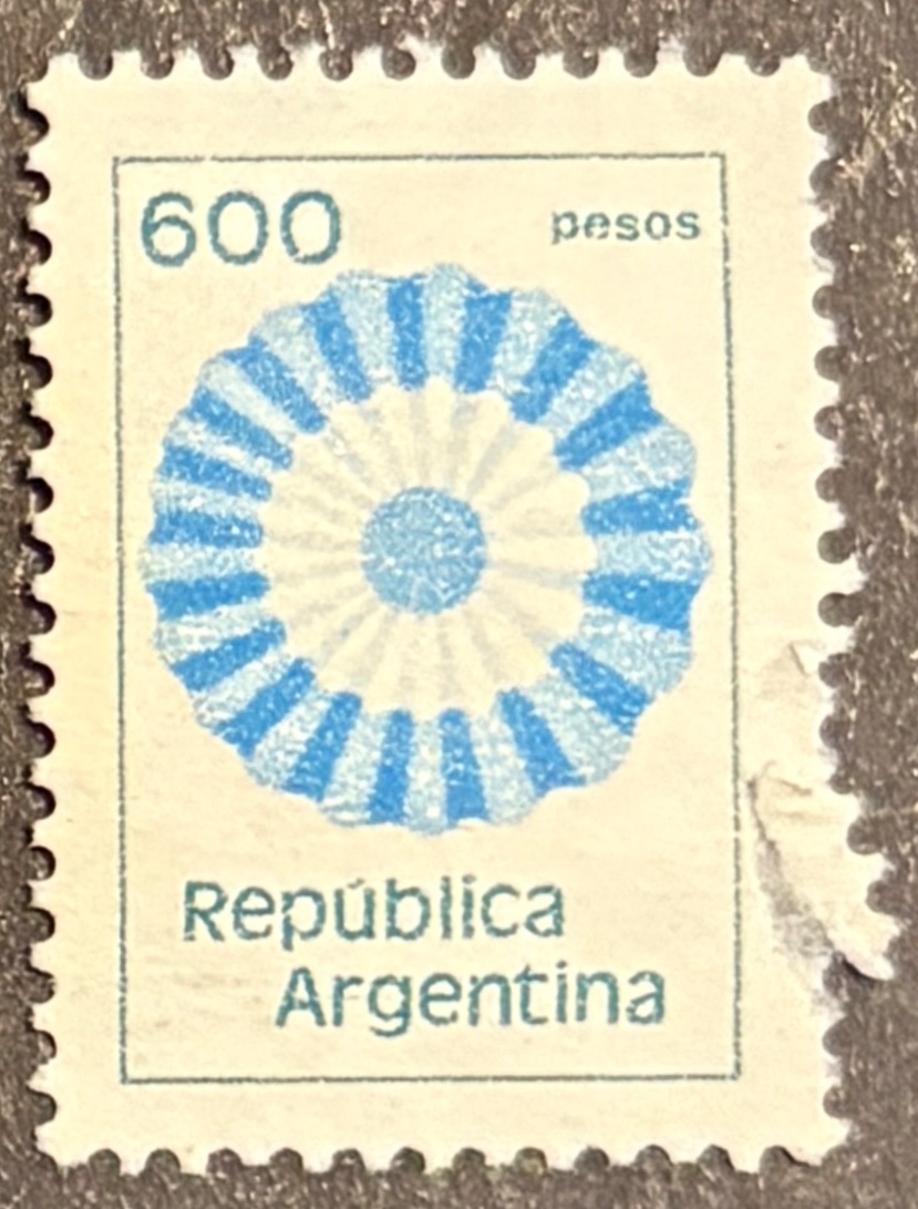 Sello Usado Argentina : Escarapela Nacional - 1979 - 600 $L