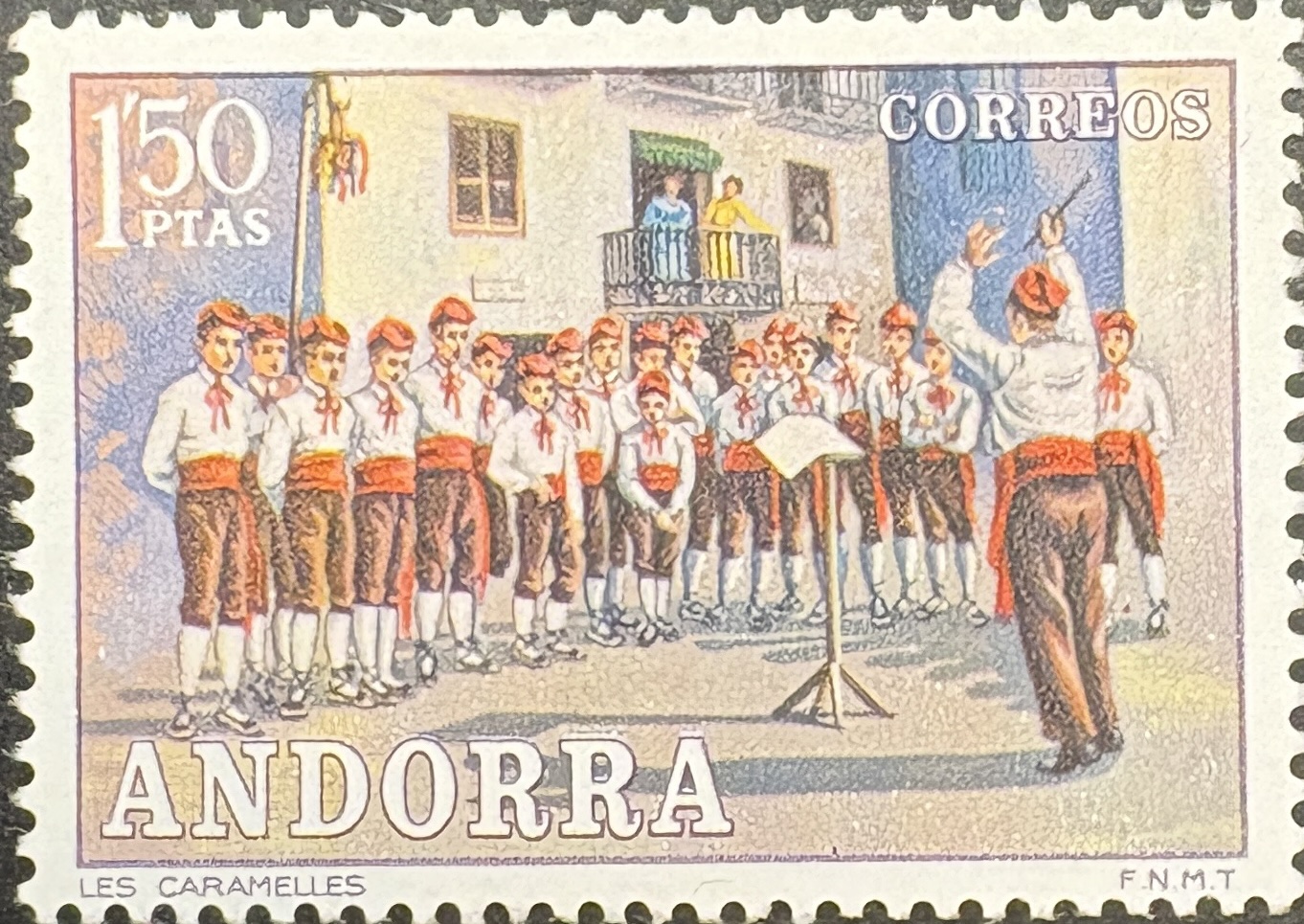 Sello Andorra 1972 - Les Caramelles - 1,50 ptas Nuevo
