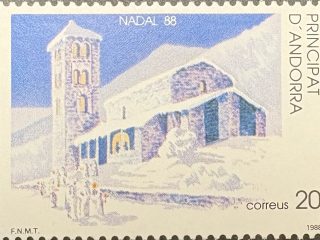 Sello Andorra 1988 - Navidad - 20 Ptas Nuevo